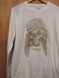 半額SALE！！\9240→\4620！BIAS バイアス DEAD-MAN L/S Tee COBAIN OFF WHITE