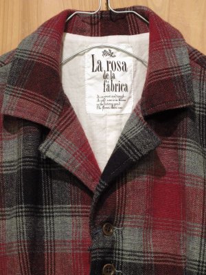 画像3: スペシャルSALE！\１４７００→\６９００ ！  La rosa de la fabrica wool check vest RED