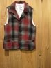 画像1: スペシャルSALE！\１４７００→\６９００ ！  La rosa de la fabrica wool check vest RED (1)