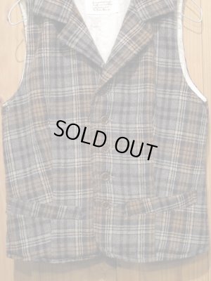 画像4: スペシャルSALE！！\１４７００→\６９００ ！ La rosa de la fabrica wool check vest GRAY