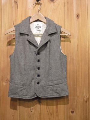 画像1: スペシャルSALE！！\１４７００→\６９００ ！ La rosa de la fabrica wool vest gray