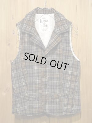 画像2: スペシャルSALE！！\１４７００→\６９００ ！ La rosa de la fabrica wool check vest GRAY