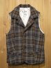 画像2: スペシャルSALE！！\１４７００→\６９００ ！ La rosa de la fabrica wool check vest GRAY (2)