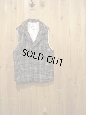 画像1: スペシャルSALE！！\１４７００→\６９００ ！ La rosa de la fabrica wool check vest GRAY