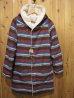 画像1: SALE！！\29400→\23520！La rosa de la fabrica ranch hood coat  brown × blue (1)