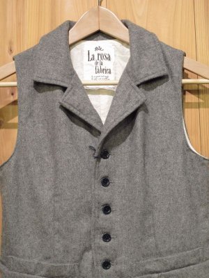 画像2: スペシャルSALE！！\１４７００→\６９００ ！ La rosa de la fabrica wool vest gray