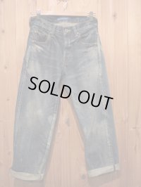 半額SALE！！\27300→\13650！La rosa de la fabrica cropped denim pants dark