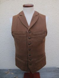 スペシャルSALE！！ \22890→\９９００！Gypsy & sons WC シェパード ベスト brown