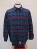 画像1: USA製 70's PENDLETON ペンドルトン LOBO ネイティブ柄 シャツ  (1)