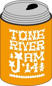 半額ＳＡＬＥ！￥８００→￥４００！ TONE RIVER JAM'14 缶クージー　（保冷容器）