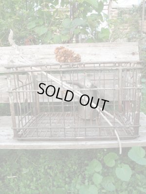 画像2: ＵＳＡ輸入 VINTAGE ビンテージ アイアンメッシュ BOX 鉄かご 道具箱