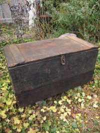 ＵＳＡ輸入 20's30's VINTAGE ビンテージ Wood tool BOX 道具箱