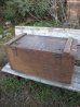 画像1: ＵＳＡ輸入 30's VINTAGE ビンテージ Wood tool BOX 道具箱  (1)