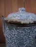 画像6: VINTAGE ビンテージ enamel pot ホーロー ポット 琺瑯 グレー