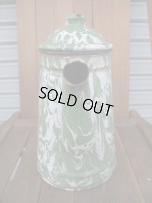 画像2: VINTAGE ビンテージ enamel pot ホーロー ポット 琺瑯