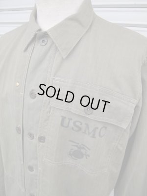 画像2: 送料無料！アメリカ軍実物40's Vintage USMC H.B.T ヘリンボーン ジャケット