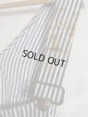 画像9: USA 60s Vintage BIG MAC over all Hickory ヒッコリー エプロン付き オーバーオール