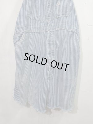 画像3: USA 70s Vintage Lee Hickory over all cutoff ビンテージ リー ヒッコリー オーバーオール カットオフ