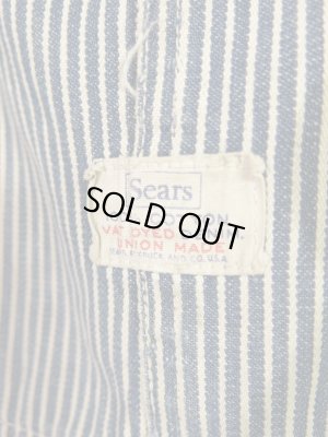 画像4: USA 50s Vintage Sears Hickory over all ビンテージ シアーズ ヒッコリー オーバーオール