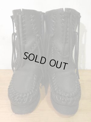 画像2: ズッカ zucca エレクレザー モカシンブーツ  