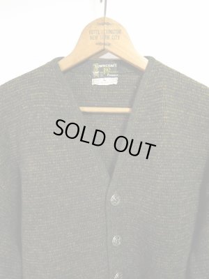 画像2: 50s ビンテージ TOWN CRAFT Penney's ニットカーディガン ごま塩