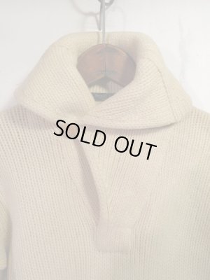 画像2: 50s ビンテージ ショールカラー セーター ヘチマ XS