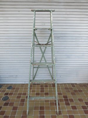 画像4: ＵＳＡ輸入 VINTAGE ビンテージ シャビー ラダー 脚立　
