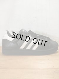 美品！00年製 adidas アディダス SUPER STAR スーパースター 黒白 size10