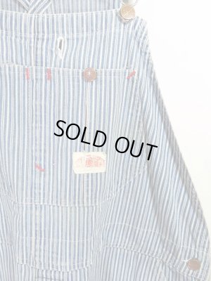 画像3: USA 70s Vintage ROUND HOUSE over all ビンテージ ラウンドハウス ヒッコリー オーバーオール