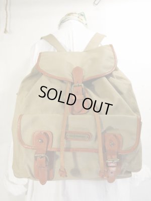 画像2: RALPH LAUREN ラルフローレン レザー×キャンバス リュック