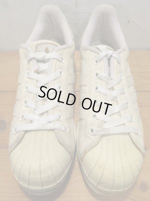 画像2: 97年製 adidas アディダス SUPER STAR スーパースター キャンバス 白 size8.5
