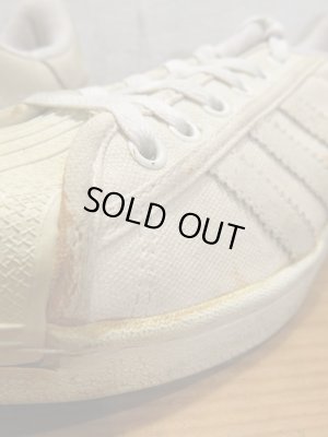 画像7: 97年製 adidas アディダス SUPER STAR スーパースター キャンバス 白 size8.5