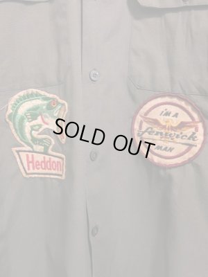 画像7: 70s Vintage FLIPTAIL garcia Heddon fenwick Bass ビンテージ バスフィッシング パッチ シャツ