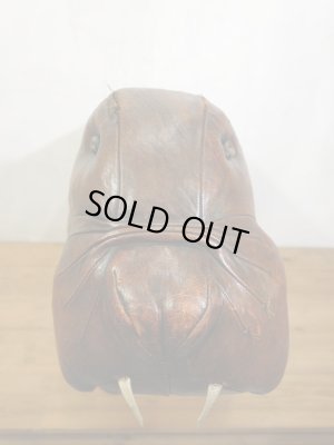 画像3: VINTAGE ビンテージ OMERSA オマーサ レザー スツール ボクサー？ナポリタンマスティフ？