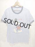 80s Vintage MICKEY ビンテージ ミッキー リンガー Tシャツ ディズニー