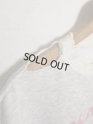 画像5: USA 50s Vintage ARKANSAS ビンテージ カットオフ ２トーン 前Ｖ 染込み ダメージ スウェット