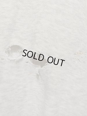 画像7: USA 50s Vintage ARKANSAS ビンテージ カットオフ ２トーン 前Ｖ 染込み ダメージ スウェット