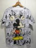 画像1: USA製 80s Vintage MICKEY ビンテージ 総柄 コミカライズ ミッキー Tシャツ ディズニー (1)