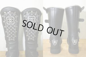 画像2: 美品！ CHANEL シャネル バイカー ブーツ ココマーク デカココ BOOT