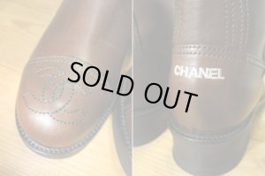 画像2: 美品 COCO CHANEL シャネル エンジニアブーツ つま先 ココマーク