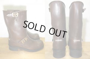 画像4: 美品 COCO CHANEL シャネル エンジニアブーツ つま先 ココマーク