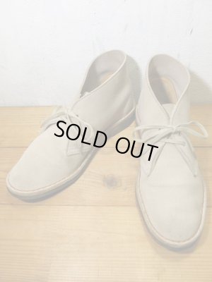 画像1: イギリス製 Clarks クラークス チャッカーブーツ スウェード size7