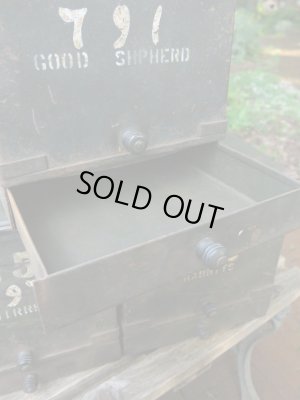 画像6: USA輸入 VINTAGE ビンテージ ステンシル メタル ロッカー GOOD SHPHERD