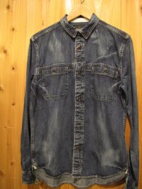 SALE！\20790→￥１００００！ Gypsy & sons 8oz DENIM WORKMAN SHIRT BLUE