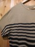 画像4: Gypsy & sons Border lose-fit T shirts natural/charcoal (4)