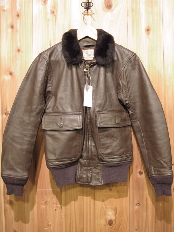 SALE！！\39900→\31920 12月14日（水）まで！ 実物 米軍 USN G-1 レザー フライトジャケット SIZE 36