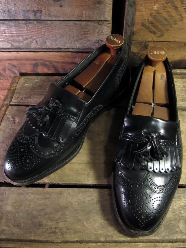 USA製 FLORSHEIM フローシャイム IMPERIAL インペリアル ウイングチップ タッセル ローファー - hummingbird