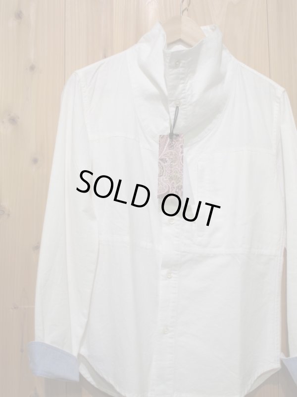 画像1: SALE！！定価￥１０２９０！ LAMOND スタンドネックシャツ　WHITE