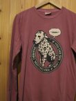 画像1: 半額SALE！！\9240→\4620！BIAS バイアス ダルメシアンモチーフ　L/S TEE　BURGUNDY