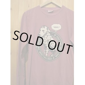 画像: 半額SALE！！\9240→\4620！BIAS バイアス ダルメシアンモチーフ　L/S TEE　BURGUNDY